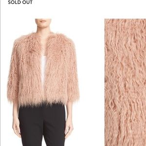 Theory faux fur jacket